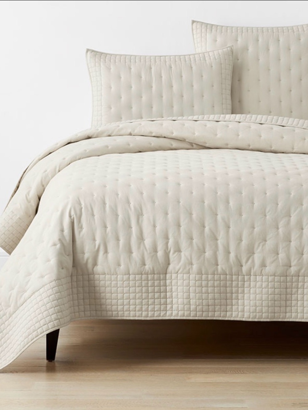 Company Cotton Pintuck Quilt - Oatmeal